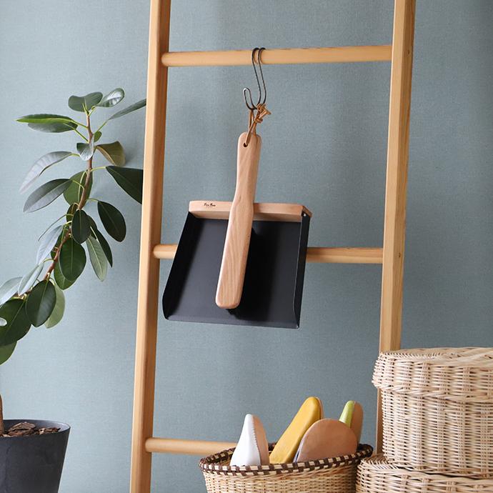 イギリス アンティーク 卓上ダストパン＆ブラシ 木製 ちりとり 雑貨