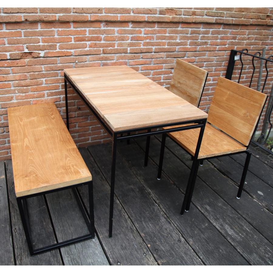 法人様限定 ジャービス ガーデン家具 ガーデンベンチ アイアンウッドキューブベンチ_1