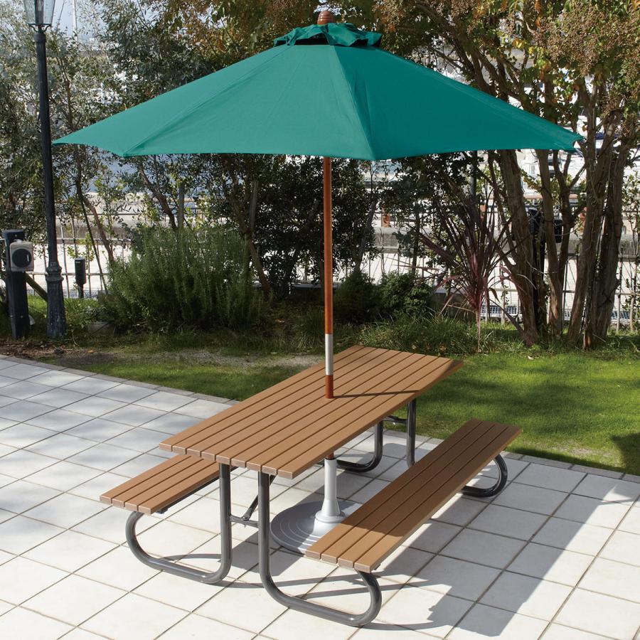 法人様限定 モリマーキンキ ガーデン家具 テーブルベンチ RB-1508TBGの画像