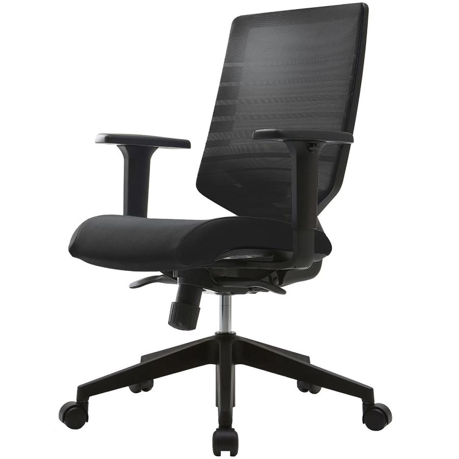 法人様限定 アールエフヤマカワ 椅子 オフィスチェア T30チェア 可動肘 FHTN302RF_3