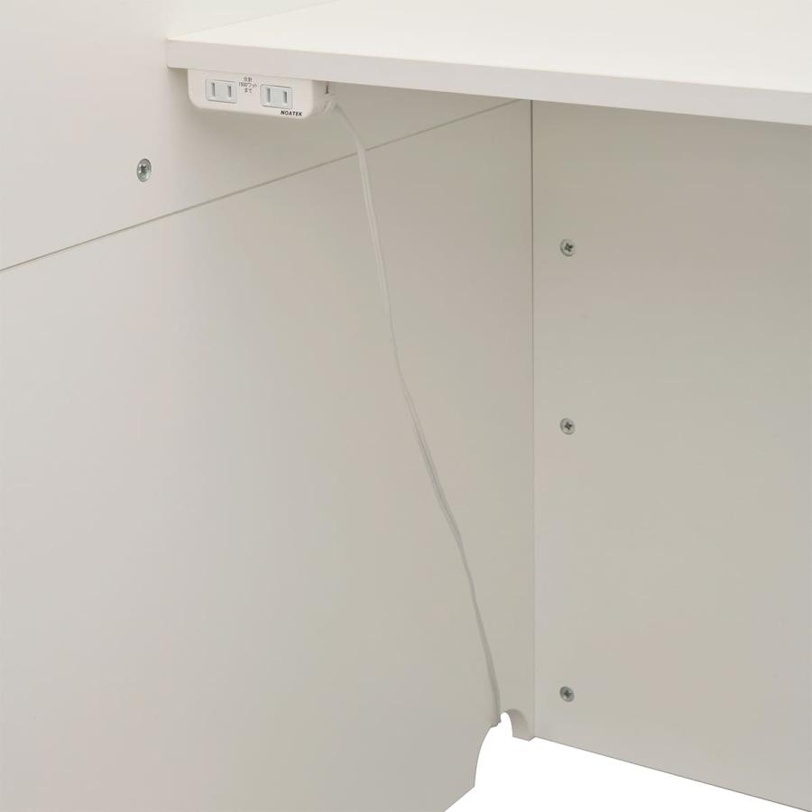 法人様限定 アールエフヤマカワ テーブル デスク fuoco パーソナルブース 2ヶ口コンセント付き RFPSB-0812_3