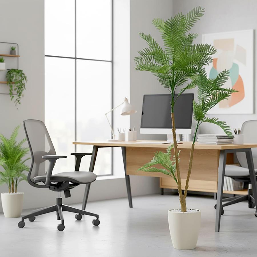 法人様限定 アーバン通商 オフィス家具 フェイクグリーン 人工観葉植物 エバーフレッシュ EVE-120IVの画像