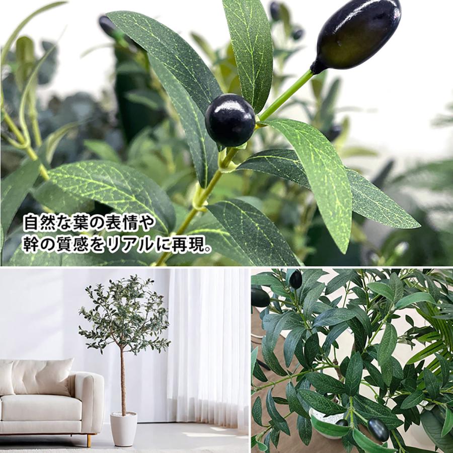 法人様限定 アーバン通商 オフィス家具 フェイクグリーン 人工観葉植物 オリーブ OLE-150IV_2