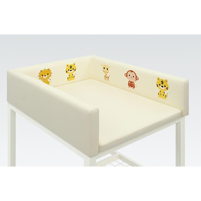 法人様限定 高田ベッド キッズ家具 オムツ交換台 オムツ交換台（刺繍付き） TB-1514の画像