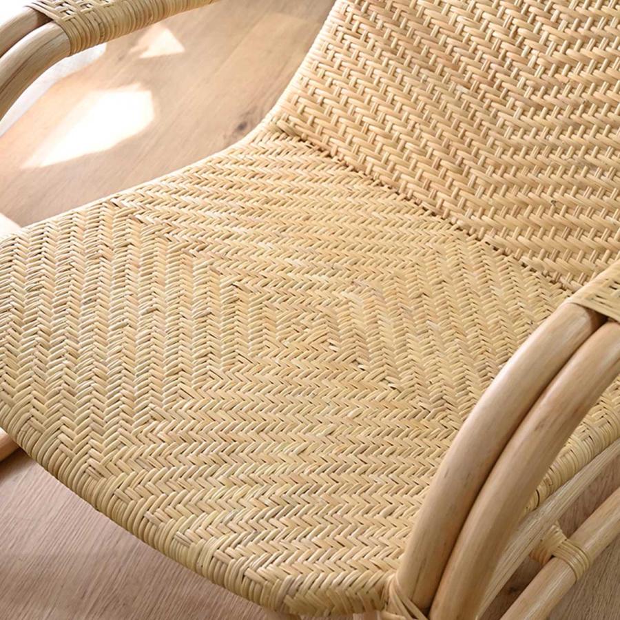美品　サンフラワーラタン WAHOO 手編みハイバックチェア　座面高37cm 藤 サンフラワーラタン 法人様限定 座椅子・高座椅子 高座椅子 WAHOO