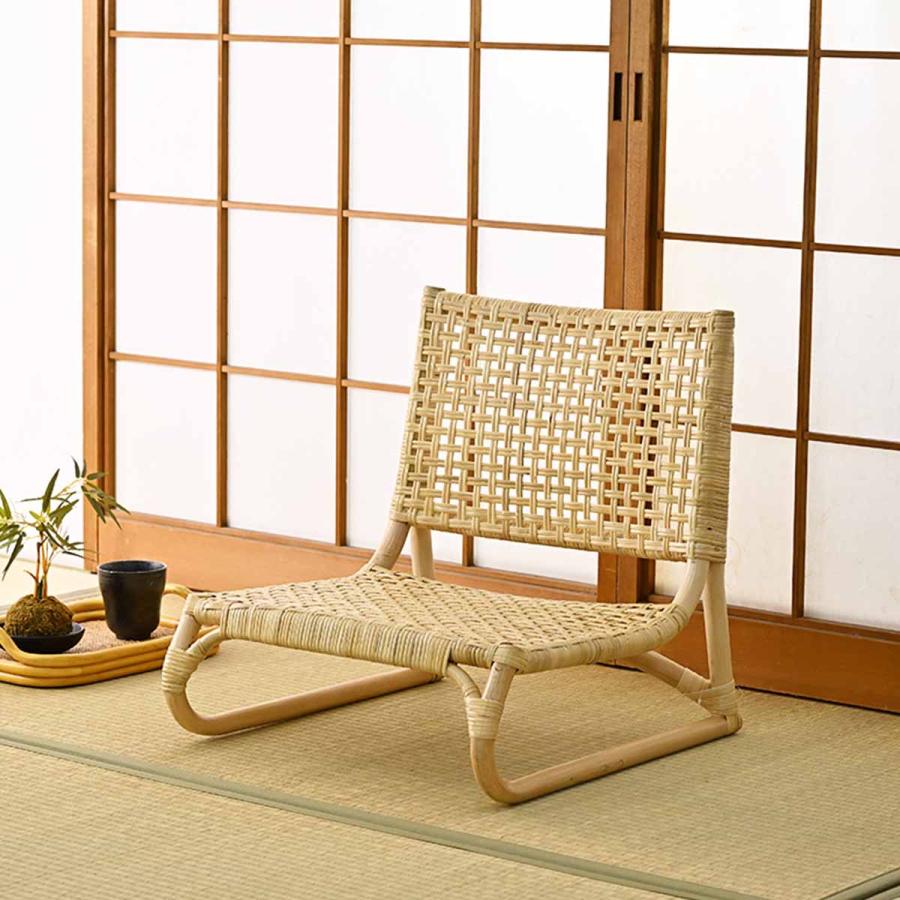 低反発入り高座椅子　フラワー 座椅子 花柄 高さ調節 高座椅子 座敷椅子 83-939（商品番号：47-83-939