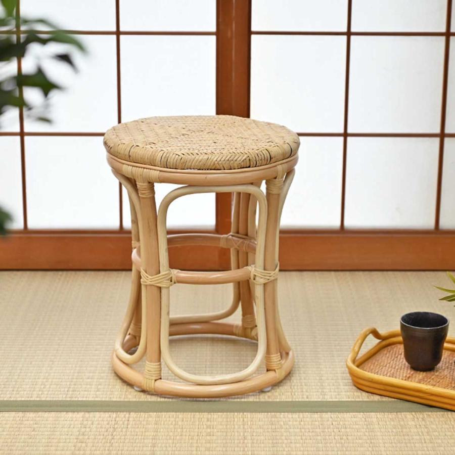 サンフラワーラタン 法人様限定 椅子 ラタンスツール C410
