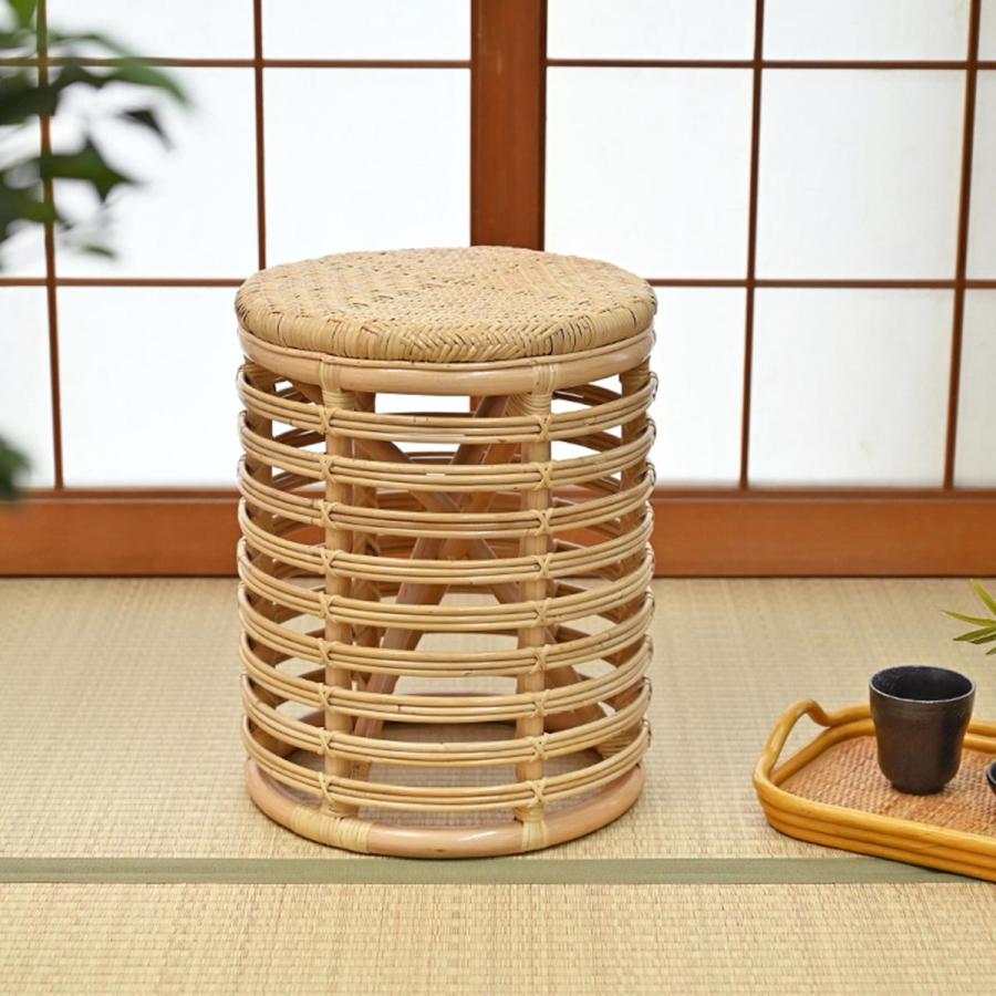 サンフラワーラタン 法人様限定 椅子 ラタンスツール C424ND