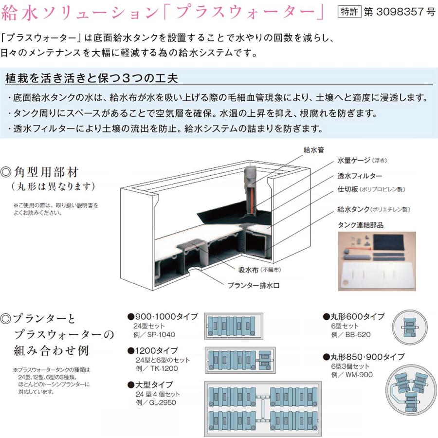 法人様限定 トーシンコーポレーション ガーデン家具 プランター ラスティックM550_4