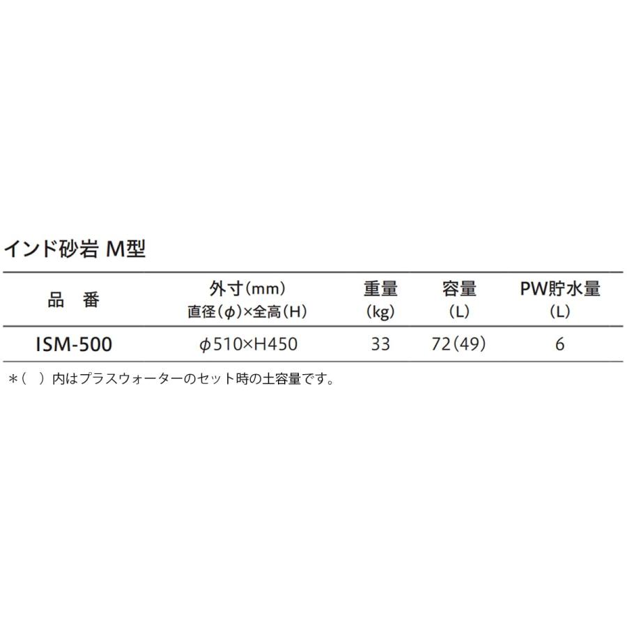 法人様限定 トーシンコーポレーション ガーデン家具 プランター インド砂岩 M型_1