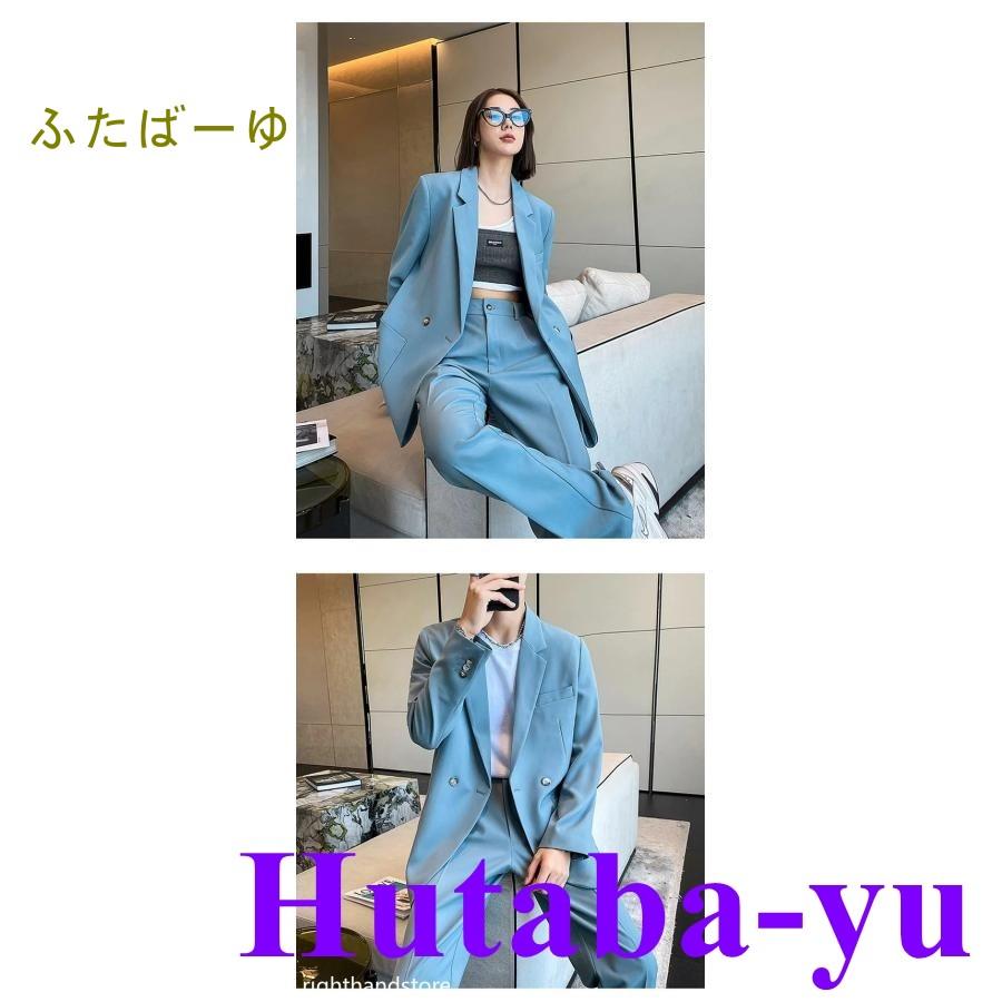 スーツセットアップ カジュアルスーツ ジャケット 長ズボン 男女