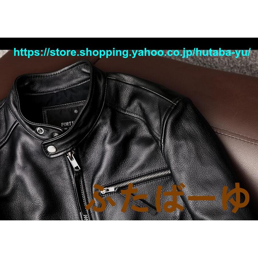 Blue Gross シングルライダースジャケット 牛革 ダメージ加工 XL相当 c7c66ebebfd41d7db0ff1b5a25ca3b