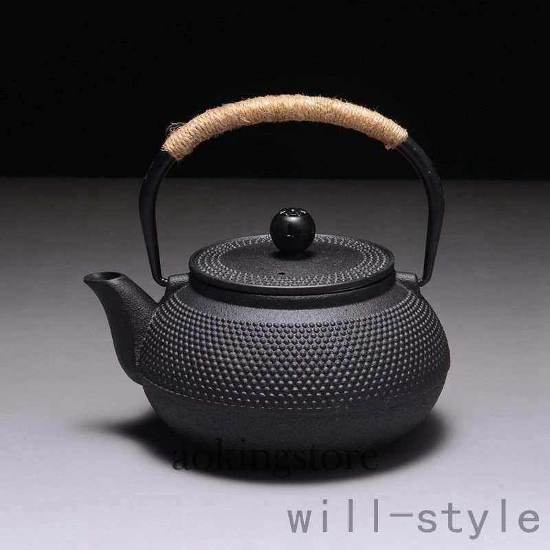 上品なスタイル 南部鉄器伝統工芸品鉄瓶鉄急須きゅうす茶こし付き