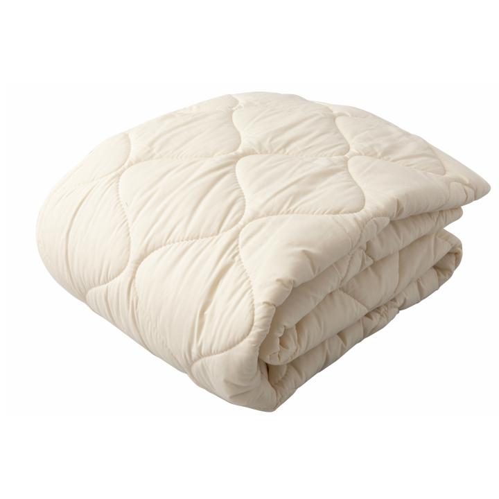 ベッドパッド シングル 二層構造 増量2.0kg入 洗える フランスウール