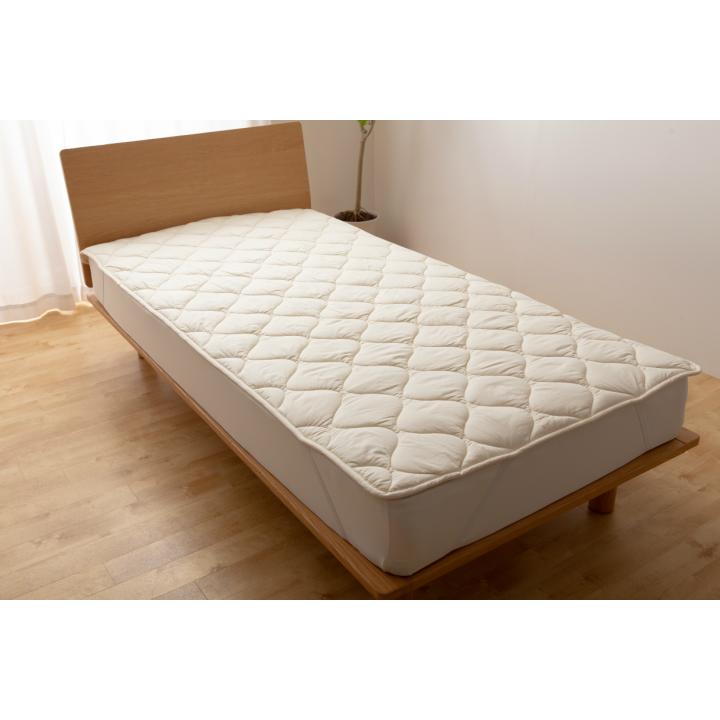 【訳あり】未使用/ウールベッドパッド/シングル2枚セット/100cm×200cm 訳あり】未使用/ウールベッドパッド/シングル2枚セット/100cm×200cm