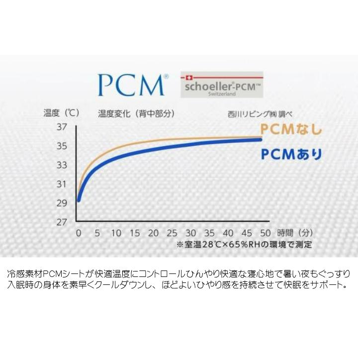 西川 ＰＣＭ クール リバーシブル （CB2602）GM02181042 ブルー