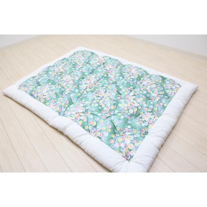 掛け布団 和式 綿混わた入り 和ふとん シングル 150×200cm 手作り 掛け
