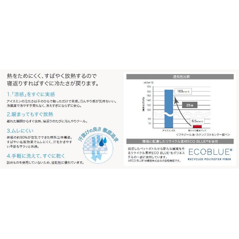ロマンス小杉 敷きパッド アイスミンEX シングル 冷たく感じる