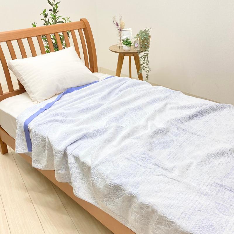 ロマンスタオルケット・さぎの暮らし・泉州タオル・綿100