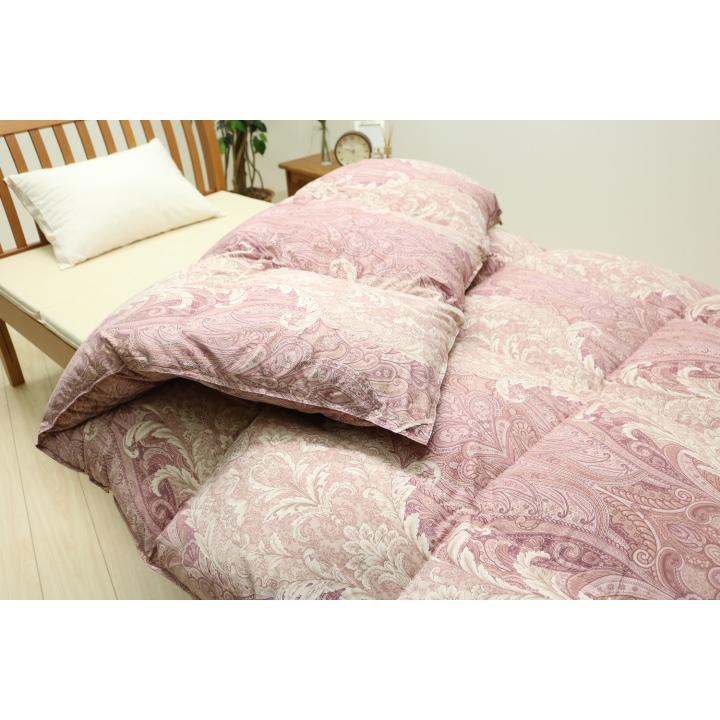 （ロマンス小杉）国産高級羽毛布団　シングルサイズ 羽毛布団 超増量タイプ1.4kg入 ロマンス小杉 フランス産ダウン85