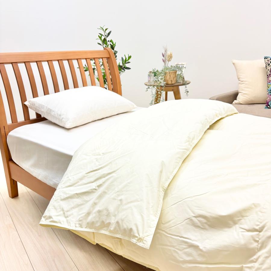 羽毛布団 シングル ニューゴールド 生成り 日本製 150×210cm 特別価格