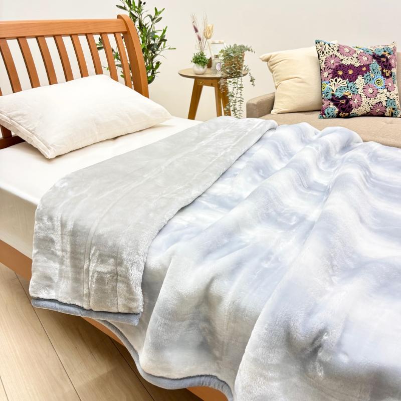 西川（nishikawa） 2枚合せ毛布 もっと ふっくら あたたか エリ付