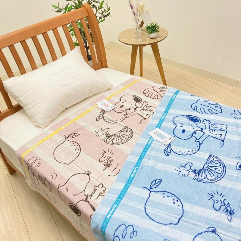 SNOOPY（スヌーピー） 西川 タオルケット シングル ピーナッツ