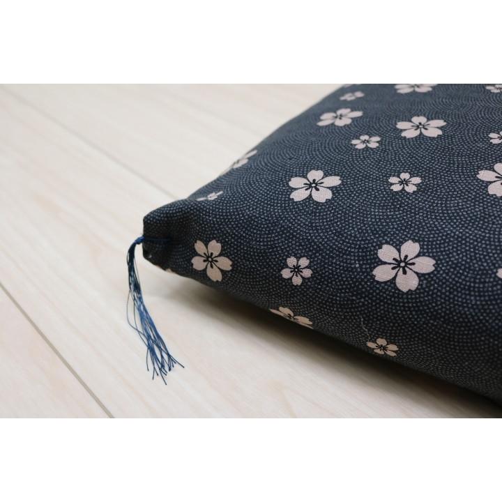 座布団 銘仙判 綿わた100％入 手作り オールコットン（5枚組）（6023