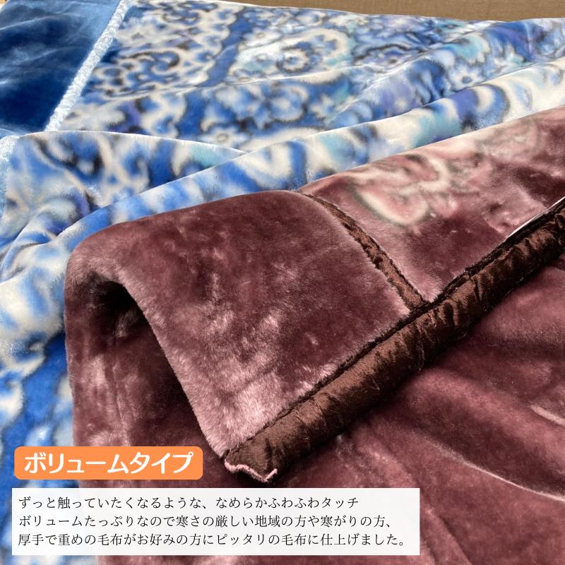 西川（nishikawa） 2枚合わせ毛布 シングル やわらか あったか