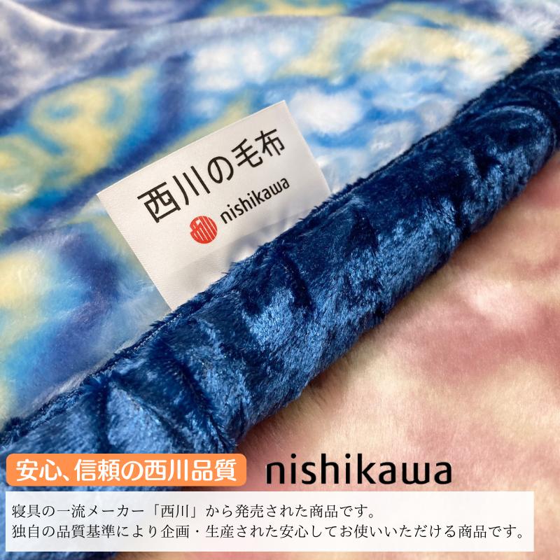 西川（nishikawa） 毛布 あったか 2枚合わせ シングル ふっくら