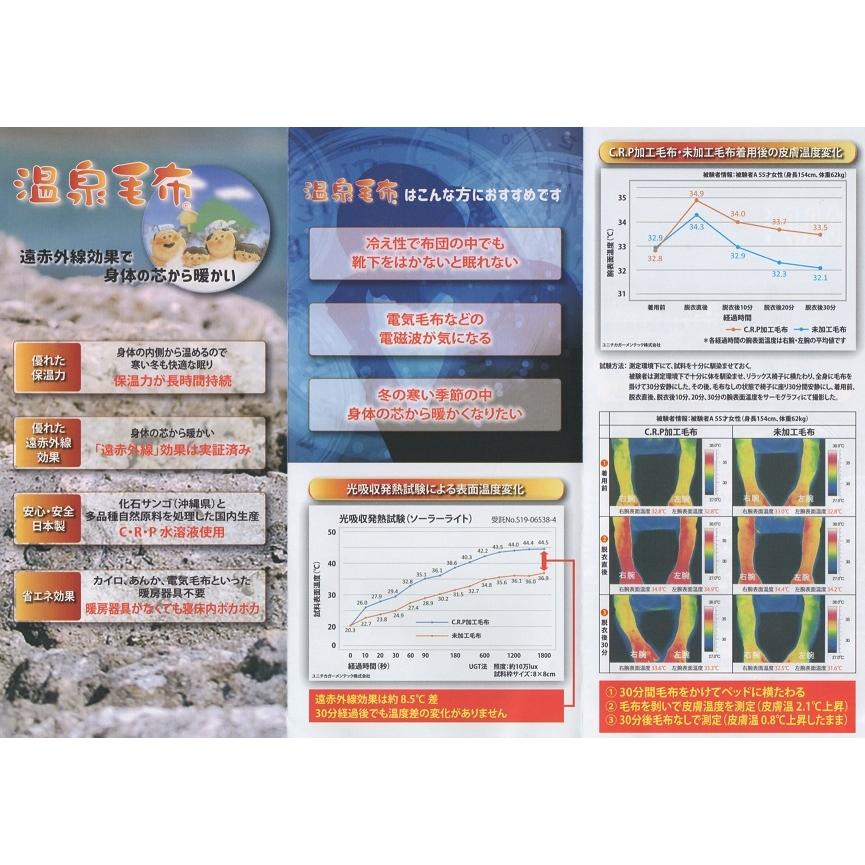 温泉毛布 日本製 アクリル プレミアムミンクファータッチ2枚