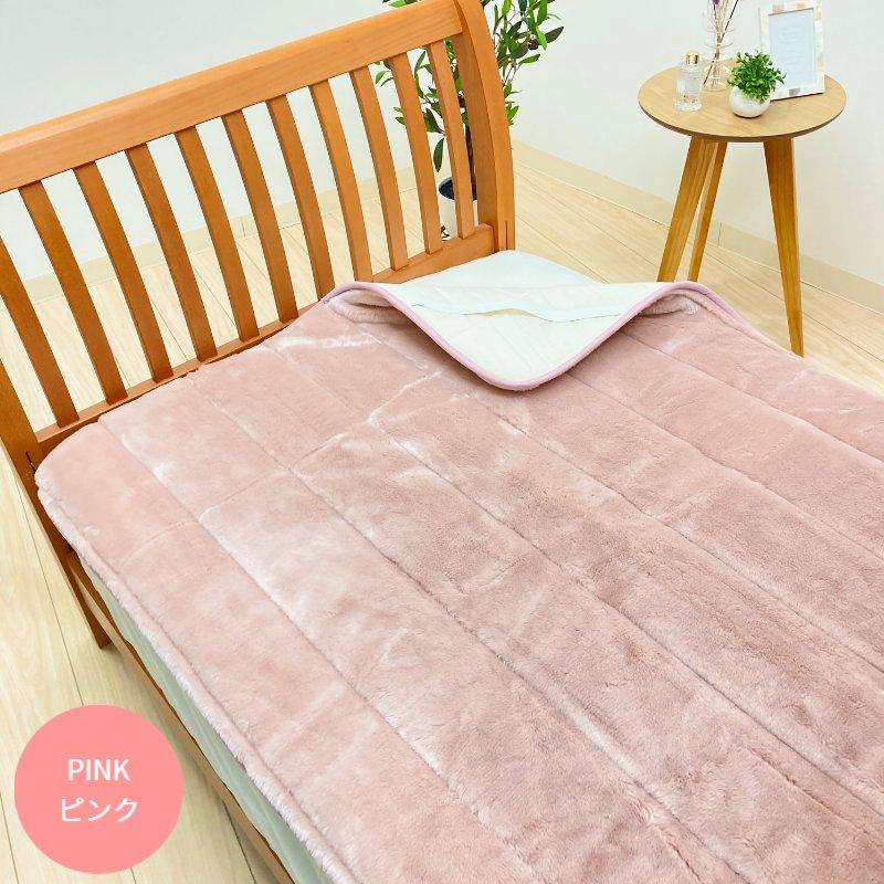 スーパームートン敷パッドS (遠赤外線加工)ピンク色