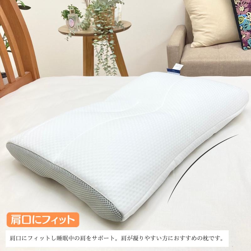 日本製 枕 首と頭を支える 首がほっとする やすらぎまくら 高さ調節
