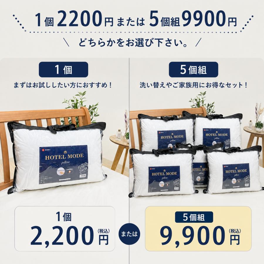 昭和西川 枕 ホテル仕様枕 やわらかタッチ ホテルモードまくら 洗える
