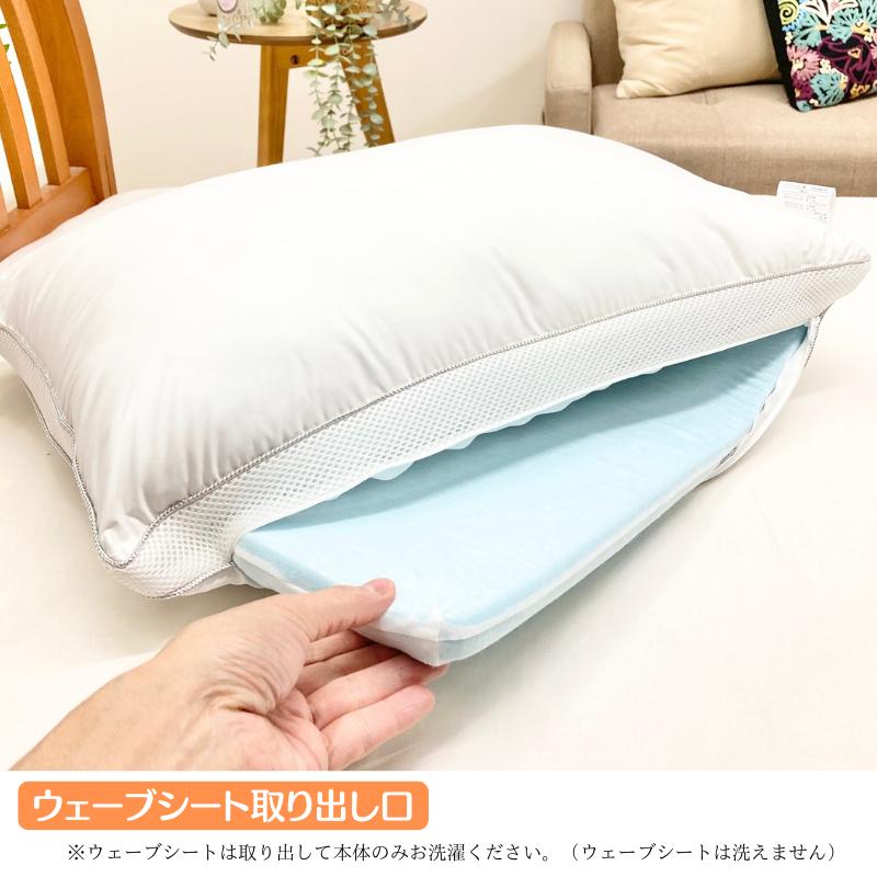 西川（nishikawa） ホテルテイスト 2Way 枕 洗える ふわふわタッチ