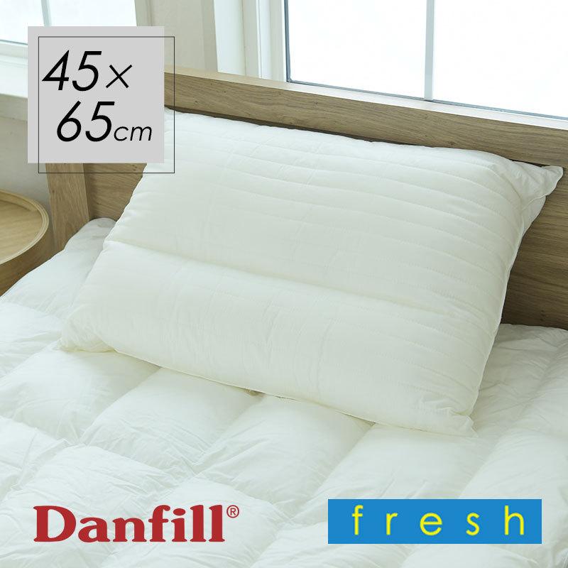 ダンフィル Danfill フレッシュ ネックピロー レギュラー ホワイト 45×65cm JPA111 （レギュラータイプ）　二分化構造医療枕