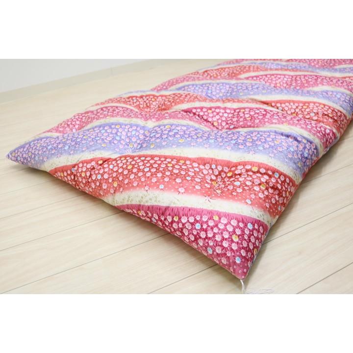 敷き布団 敷布団 和式 シングル 手作り 綿わた100％入 木綿 もめん