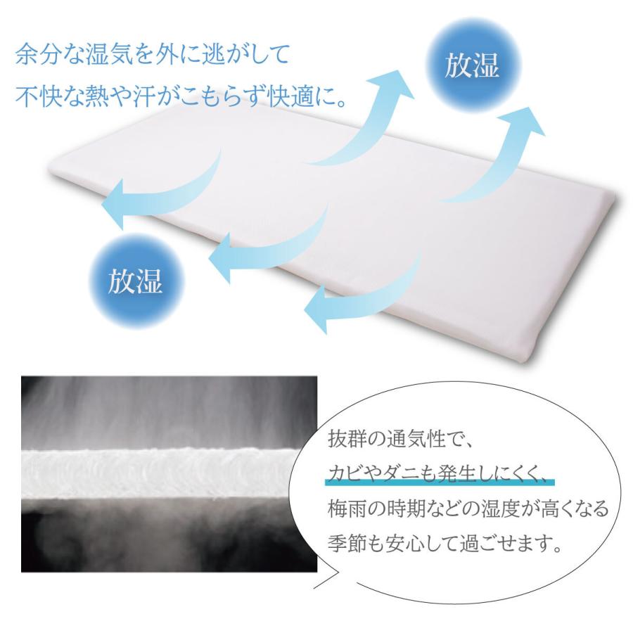ダブル ファインエアー450std ホワイト 軽量 優れた体圧分散性 高反発