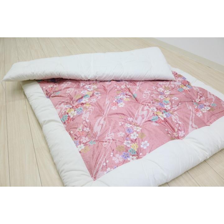 掛け布団 和式 掛布団 手作り 綿混わた入 シングル 和ふとん 150×200cm