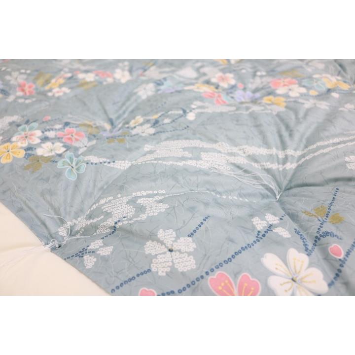 掛け布団 和式 掛布団 手作り 綿混わた入 シングル 和ふとん 150×200cm