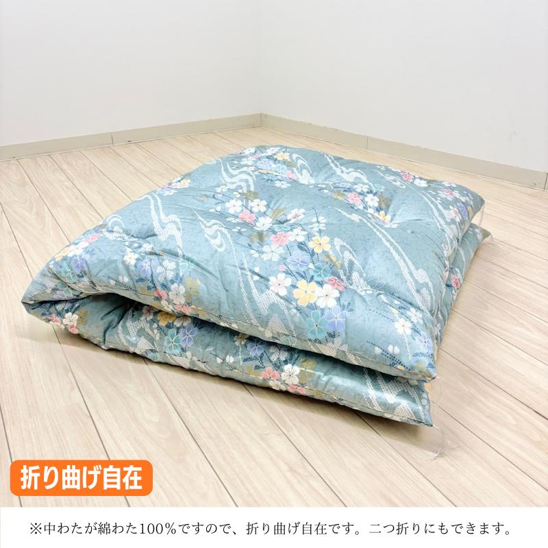 敷き布団 木綿敷布団 シングル 和式 和ふとん 綿わた100％ 敷きふとん