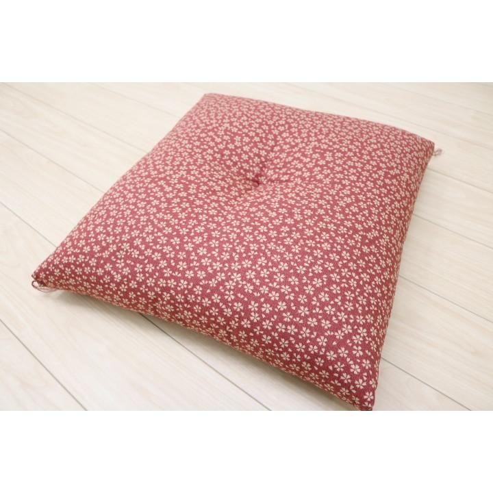 座布団 銘仙判 55×59cm ざぶとん 5枚組 綿100％ オールコットン 木綿わた（小桜Ｐ） ピンクの画像