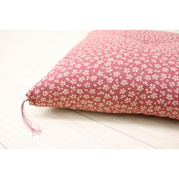 座布団 銘仙判 55×59cm ざぶとん 5枚組 綿100％ オールコットン 木綿わた（小桜Ｐ） ピンクの画像