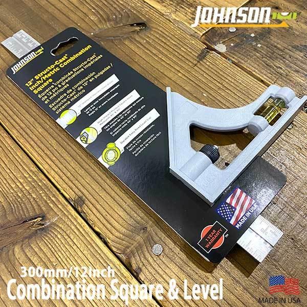 300mm 12inch Combination Square & Level 300mm水平器コンビネーション スケール JOHNSON ...