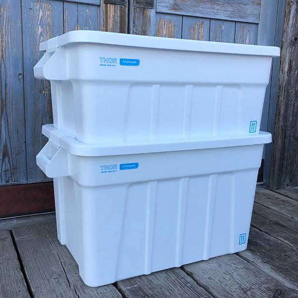 ANAheim×Thor Large Totes With Lid 53L アナハイム×ソーラージトートウィズリッド 53L 衣装箱 スタッキング ガレージ アウトドア Trust社 DETAIL | DETAIL | 05