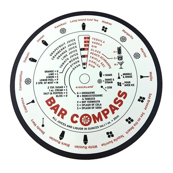 Bar Compass バーコンパス カクテル レシピ 16種類 ホームパーティー キッカーランド KIKKERLAND : Hutte ...