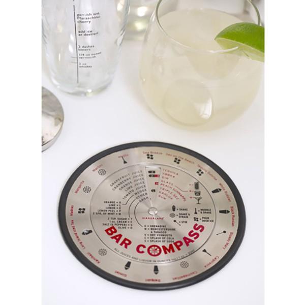 Bar Compass バーコンパス カクテル レシピ 16種類 ホームパーティー キッカーランド Kikkerland 1000 Hutte 通販 Yahoo ショッピング