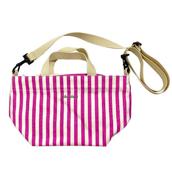 BOHEMIANS（ボヘミアンズ） STRIPE MINI SHOULDER BAG PINK ストライプ