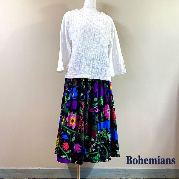 BOHEMIANS（ボヘミアンズ） JUNGLE SH GATHER SKIRT MULTI ジャングル