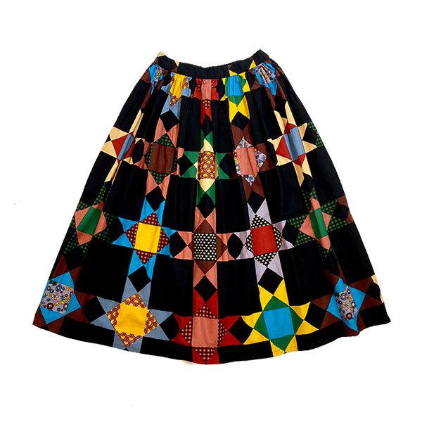 BOHEMIANS（ボヘミアンズ） QUILTING BEE SH GATHER SKIRT BLACK